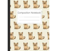 Tonkinese Cat Pattern Composition Notebook for School and Journaling: A Cute Feline Themed Journal with a Charming Cat Design for Students, Teachers, and Cat Lovers