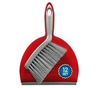 Tonkita Brush and Dustpan, red, 12 Set
