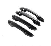 TONMHXA Compatible with C&itroen for C4 for Cactus 2014-2023 Gloss Black Outer Door Handle Cover Trim ABS Stickers Car Exterior Accessories Car Door Handles Trims(Single Hole)
