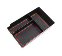 TONMHXA Console Organizer Box Auto Center Console Tray Organizer Interior Accessories Stowing Tidying Car Central Armrest Storage Box Compatible With Hyundai For IONIQ 5(RED)
