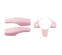 TONMHXA Interior Garnish Compatible with Tesla for Model 3 2017-2023 Car Steering Wheel Protection Cover Shift Knob Door Trim Dashboard Strip Interior Accessories(5 pcs)