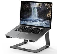 Tonmom Laptop Stand for Desk, Aluminum Laptop Riser Holder, Removable Metal Notebook Stand Ventilated Cooling Computer Riser Compatible with 10-15.6” Laptops