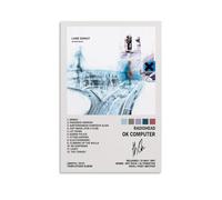 TONN Radiohead Poster Ok Computer Album Cover Posters for Room Aesthetic Canvas Wall Art for Teens Room Decor 16x24inch(40x60cm), Unframe-style-1