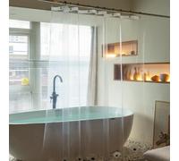 Tonnali 88 Inch Shower Curtain Liner with 6 Weighted Magnets,PEVA Plastic Clear Extra Long Shower Liner 72 X 88 for Bathroom, Lightweight and Waterproof(72" W X 88" H)