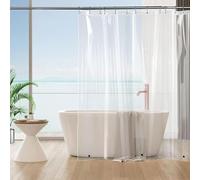 Tonnali Extra Long Shower Curtain Liner 90 Inches,PVEA Clear Plastic Heavy Duty Extra Tall Shower Liner 72 x 90 with 6 Magnets for Bathroom