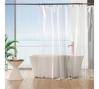 Tonnali Short Shower Curtain Liner 60 inches Length, Heavy Duty Weighted Thick PEVA Clear Shower Liner with 3 Magnets,Transparent Plastic Shower Curtain for Bathroom(71" W X 60" H)
