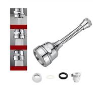 Tonone Movable Kitchen Sink Tap Spray Head, 360° Rotatable Anti-Splash Faucet Extender with Hose, Sprayer Head Faucet Sprayer Attachment with 3 Modes