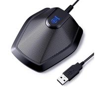 TONOR Conference USB Microphone, Omnidirectional Condenser PC Mic for Teleconference, Recording, Online Class, Court Reporter, Plug & Play Compatible with Mac OS X Windows PC, 190 cm Cable, G11