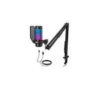TONOR Gaming USB Microphone with Adjustable RGB Modes & Brightness,