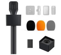 TONOR Handheld Adaptor for Wireless Microphone, Handle for Lavalier Mic, Compatible with Rode, DJI and All Lav Mic, with Flag Station, Foam, Rig for Vlog, Reports, 24 cm, 1-Pack, TP20