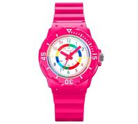TONSHEN Child’s Analog Quartz Waterproof Watch Band Outdoor Sport Watches Plastic Case with Rubber (Red)