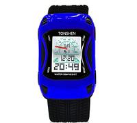 TONSHEN Children's Sports Cartoon Watch for Boy Multicolor LED Backlight 50M Waterproof Plastic Digital Watches with Rubber Band (Blue)