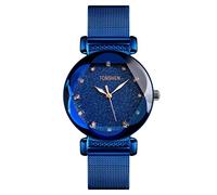 TONSHEN Fashion Stainless Steel Watch for Women and Girl Polygonal Crystal Business Casual Dress Elegant Watches Multiple Colour
