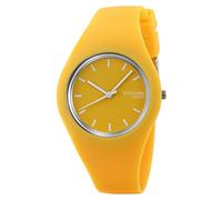TONSHEN Simple Fashion Analog Quartz Watch Rubber Band Casual Style Wrist Watches for Women Girl 12 Colours (Yellow)
