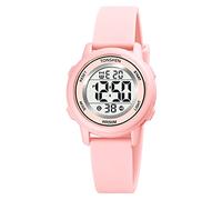TONSHEN Sport Digital Watches for Kid Boy Child Multicolor LED Back Light 50M Waterproof Plastic Case with Rubber Band LED Multifunction Watch (Pink)