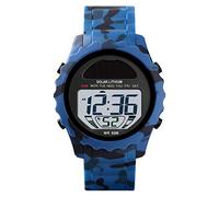 TONSHEN Unisex Digital Sport Solar Watch Multifunction Outdoor Military LED Electronic Alarm Stopwatch 50M Waterproof Watches for Men and Women Plastic Case with Rubber Band