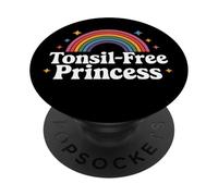 Tonsil-Free Princess Rainbow Fun Graphic PopSockets Adhesive PopGrip