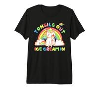 Tonsil Out Ice Cream in Tonsil Removal Surgery Recovery Gift Premium T-Shirt