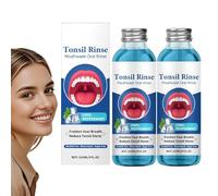 Tonsil Stone Mouthwash, 2 Pack Herbals Sensitive Gum Care Mouth Wash, Gentle Tonsil Stone Remover, Tonsillitis Treatments Solution, Mints Oral Rinse, for Tonsillitis Treatments & Bad Breath Removal