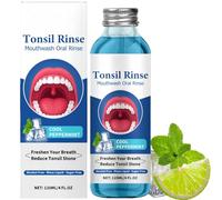 Tonsil Stone Mouthwash,Tartar Remover for Teeth,Oral Rinse Liquid,Made of Natural Formula,Bad Breath Treatment and Whitening,Gentle Travel Size Mouthwash for Adults,Soothe Tonsils & Freshen Breath