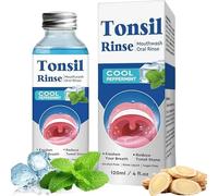 Tonsil Stone Mouthwash - Tonsil Stone Remover, Natural Mouthwash for Bad Breath, Oral Rinse Liquid for Dry Mouth Relief & Soothe Tonsils, Bad Breath Treatment for Adults- 120 ML