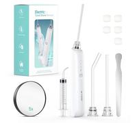 Tonsil Stone Remover Kit, 3 Modes Electronic Tonsil Stone Remover, Vacuum Oral Irrigator for Best Tonsil Stone Remover, LED Light, Mouthwash, 5x Magnification, Mirror Against