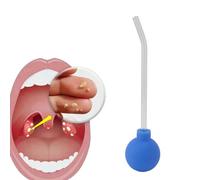 Tonsil Stone Remover Vacuum Suction Tool, Angular Suction Tube Oral Throat Cleaner for Bad Breath Treatment Fresh Breath Portable Manual Tonsil Stone Extractor for Adults Home Oral Care