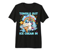 Tonsil Surgery Recovery Design Kids Unicorn Tonsil Removal Premium T-Shirt