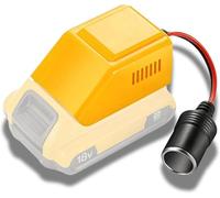 TONSIM Adapter for Dewalt 18V Battery Adapter 18V to 12V Step Down Converter with Cigarette Lighter Connector for Using All Car Appliances Compatible with all Dewalt Battery Flexvolt/XR 18V Battery