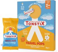 TONSTIX Travel Pops with Ginger L-Theanine - Soothing Comfort for Travel Sickness, Ear Popping, and Calming - Vitamin Lollipops for Kids, Suitable for 2+ Years (Pack of 8)
