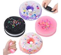 TonStyle 4Pcs Taba Squishy Toys for Kids - Fufu Squishy Sensory Toy Kit, Taba Squishy Paw & Chick Designs, Squishy Fidget Toys for Stress Relief, Autism ADHD Sensory Toys, Party Favors & Gifts