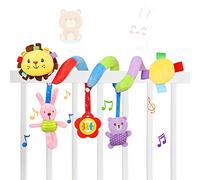 TonStyle Spiral Pram Toys Baby toys 0-6 months, Upgraded Version Spiral Car Seat & Stroller Activity Toy for Baby, Soft Plush Hanging Toys with Rattles, Best Gift for Ages 0 and Up