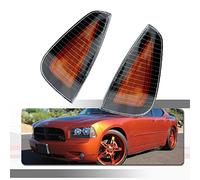 Tonsya For 2006 2007 2008 2009 2010 Dodge Charger Sxt Rt Se Srt8 Assembly Replacement OEM Front Bumper Passenger Side Marker turn signal housing Amber lens Housing