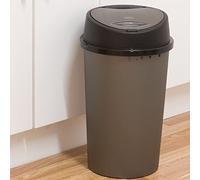 Tontarelli 50L Touch Top Bin Grey/Platinum