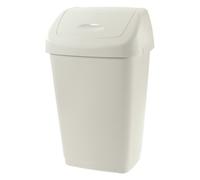 Tontarelli 8101384112 AURORA Trash Can With Adjustable Lid White, 25L