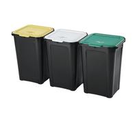 Tontarelli 8104122AX5 COVER LINE Differentiated Trash Can Set 3 Pieces