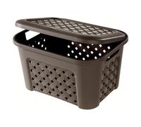 Tontarelli 8105406909 Arianna Laundry Basket With Wenge Lid