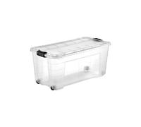 Tontarelli Flip & Store 80L Stackable Wheeled Storage Box With Lid