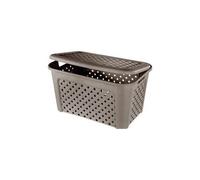 Tontarelli Large Basket Arianna With Drawer - Brown