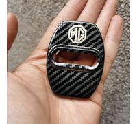 TONTEK Car Door Latch Protection Cover for MG MG4 MG5 ZS HS EZS EHS EV 2023 2022 Exterior Accessories,Carbon Fiber