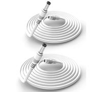 Tonton (2 Pack) CCTV Power Extension Cable 5M(16.5ft), 2.1mm x 5.5mm Female to Male 12V DC Extension cable, Compatible with CCTV Security Cameras, IP Cameras, DVR, Router, Printer, LED Strip(White)