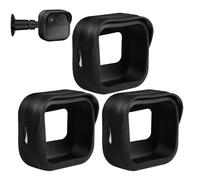 Tonton 3 Pack Silicone Skin Case for All-New Blink Outdoor 4 (4th Gen), Weatherproof Protective Silicone Cover with Sunshade, for Blink Outdoor 4 Smart Security Camera, Black