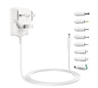Tonton 5V Power Supply 2A 1A, 10W AC Adapter with 8 DC Plugs for Led Strip Light, Baby Monitor, Baby Swing, Digital Picture Frame, CCTV cameras, Android TV Box, Tablet, Bluetooth Speaker, 2M