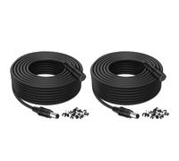 Tonton CCTV Power Extension Cable 10M(33ft), 2.1mmx 5.5mm Female to Male 12V DC Extension cable for Tapo C110,C211,C510W,TC70, Router, LED Strip Light, CCTV Cameras, DVR/NVR Recorder, Black (2 Pack)