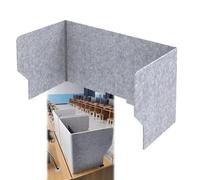 Tonuuoei Desk Divider Privacy Screen, Portable Fold 3 Panel Sound Absorbing, Partition Cubicle Wall Freestanding Noise-Reduction Room Divider, For Home Office Classroom Remote Learning(Greys,100cm)