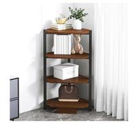 Tonuuoei L-Shaped Open Corner Bookcase High Independent 3/4/5 Tier Shelf Space-Saving Storage for Living Room & Small Areas (80 x 30 cm) - Stylish Organizer