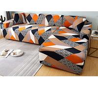 Tonuuoei L-Shaped Sofa Cover Waterproof Beige Gray Couch Protector for Right/Left Sectional Stretchable Slipcover 1/2/3/4 Seater Corner L-Form Fit