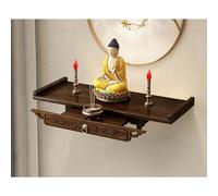 Tonuuoei Personal Shrine Altar Table Decorative Buddhist Chinese Cabinet Pedestal Offering Bamboo Meditation Portable Shrine(C,39cm)
