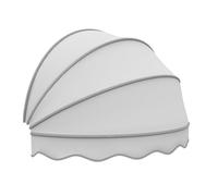 Tonuuoei Retractable Dome Window AwningCollapsible Hemispherical Canopy for Doors & Windows Sun Rain Protection Outdoor Patio Awning90x45x45cm White