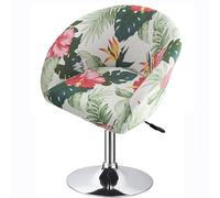 Tonuuoei Stretch Chair Seat Covers, Round Back Dining Cover Slipcovers,Curved Cover, Makeup Vanity Round-Back Accent 23.6in Wide Swivel Chairs For L